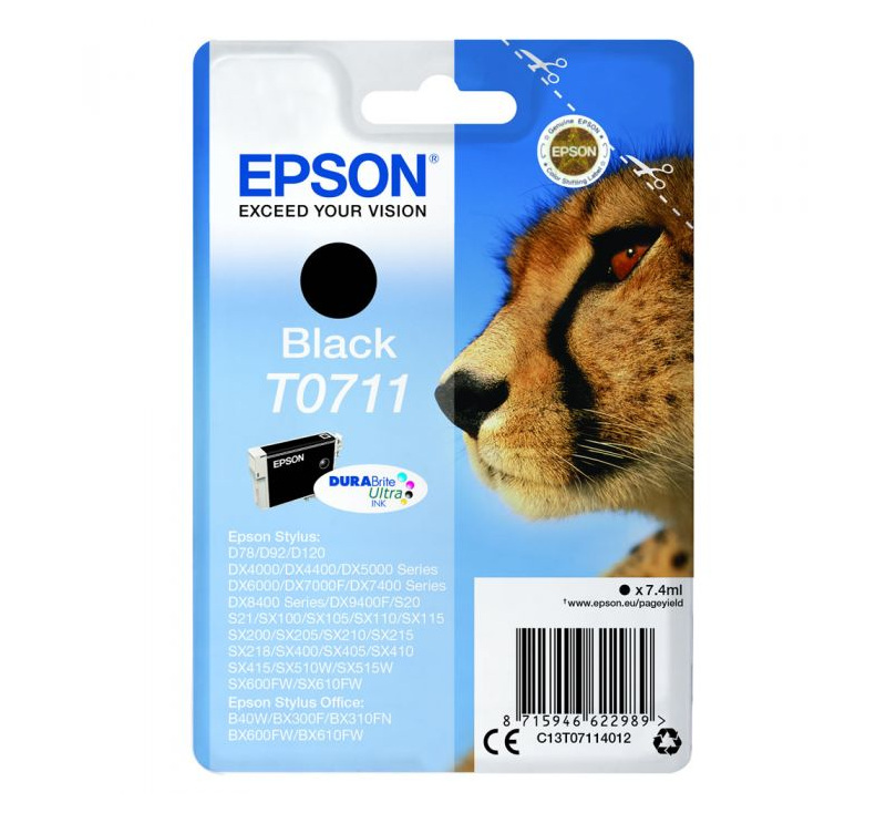 Tinta EPSON C13T071140 (D78/DX4050/5050/6050) black
