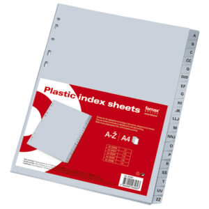 25061-1 Pregrade PVC A-Ž A4 FORNAX sive 20/1