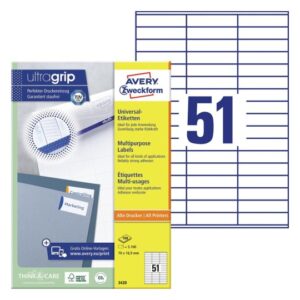 10427 Etikete  70 x  16,9 mm bijele ZWECKFORM 3420 5100/1 (100l)