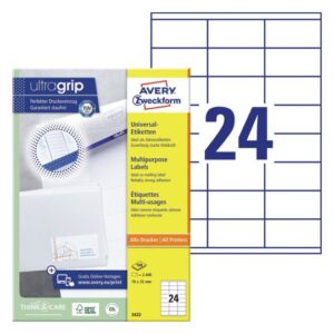 10465 Etikete  70 x  35 mm bijele ZWECKFORM 3422  2400/1 (100l)