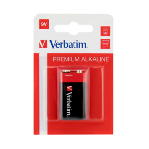 35180 Baterija alkalna  9V   6LR61 VERBATIM 49924 1/1