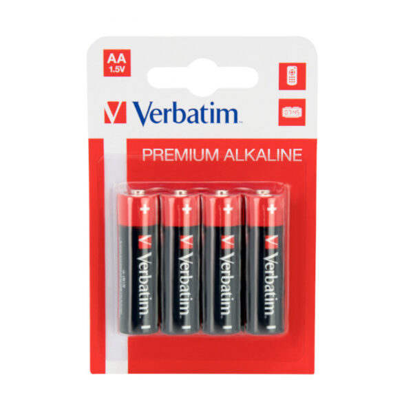 35184 Baterija alkalna  1,5V AA  LR6 VERBATIM 49921 4/1