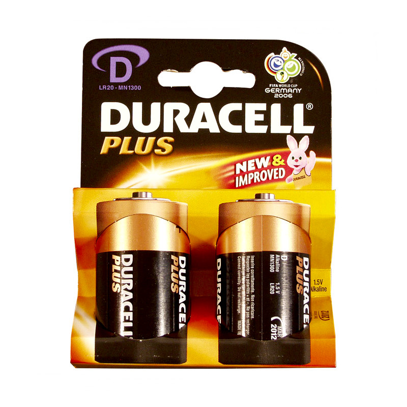 35329 Baterija alkalna  1,5V D  LR20 DURACELL 2/1