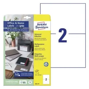 10487 Etikete 210 x 148 mm bijele ZWECKFORM 3655 200/1 (100l)