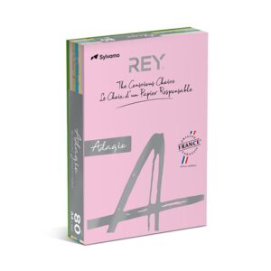 A-10139-1 Papir u boji REY ADAGIO PASTEL A4  80 g/m2 500l  MIX 5.boja
