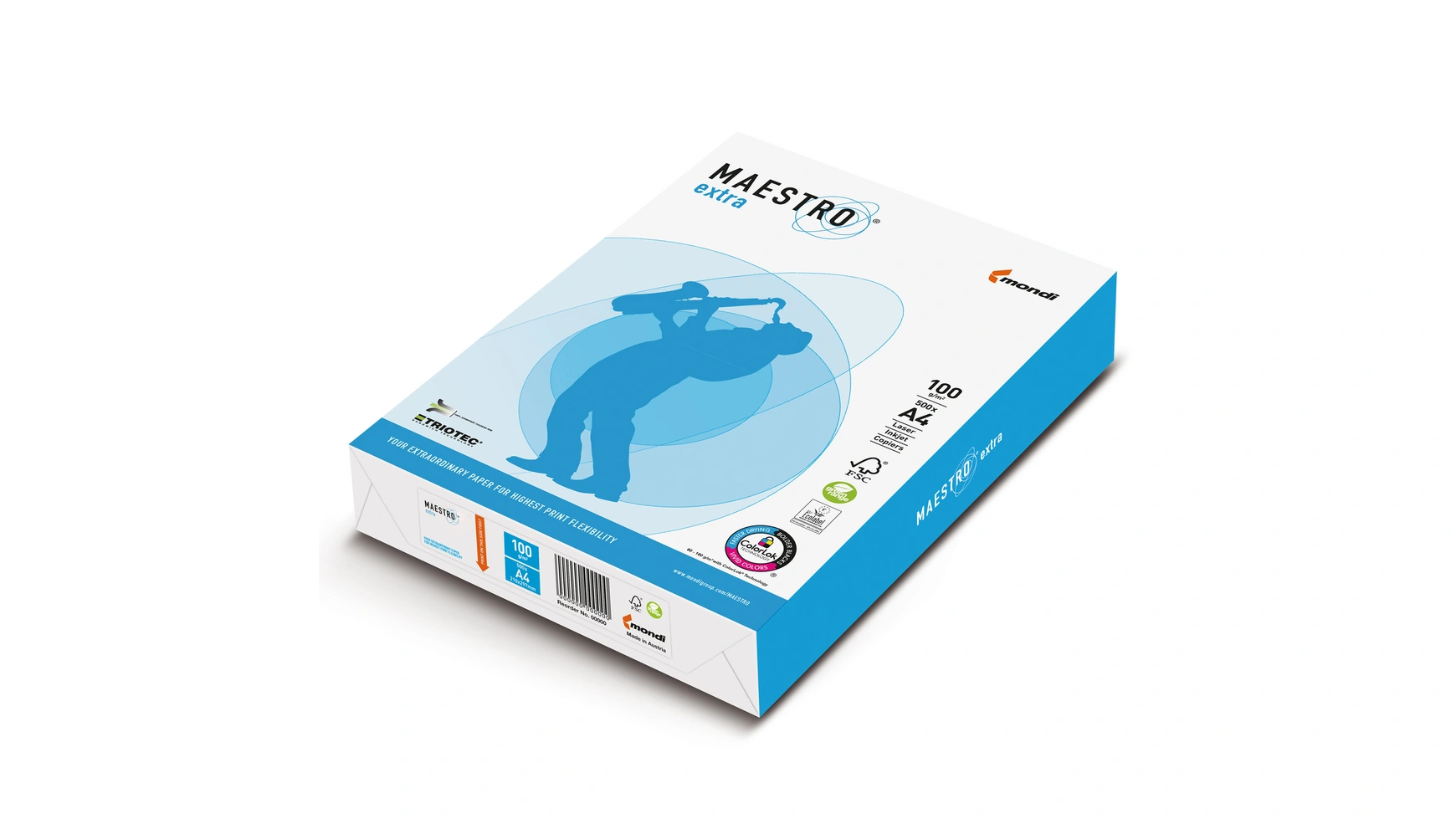 A-10841-9 Papir fotokopirni MAESTRO EXTRA TRIOTEC A4 100 g/m2 500l
