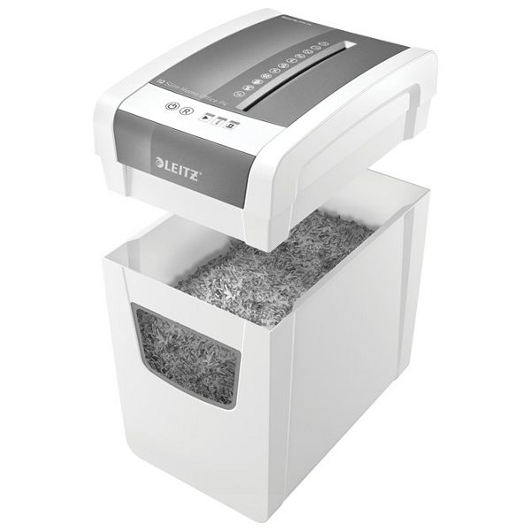 45190 Uništavač dokumenata 10L LEITZ 80010000 CrossCut IQ Slim bijelo-sivi