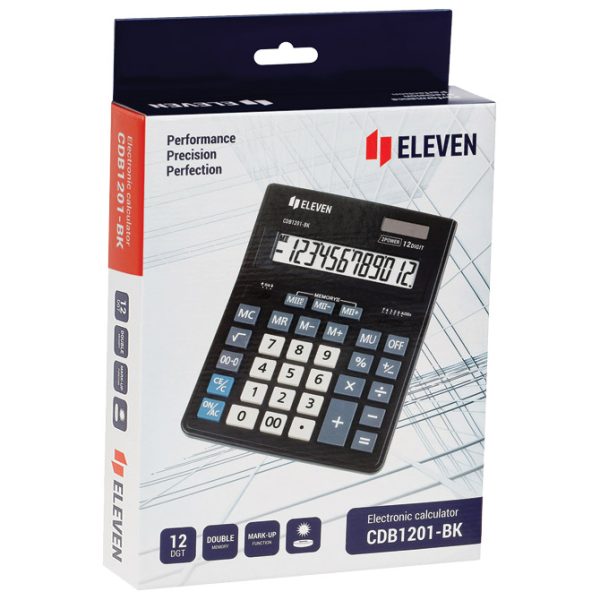 A-57005 Kalkulator komercijalni 12 mjesta ELEVEN CDB-1201 BK