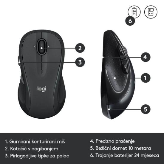 35076 Tipkovnica bežična + miš LOGITECH MK545, crna