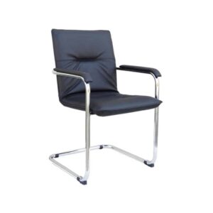 50143 Stolica uredska konferencijska SILLA CR PEL col.01 crna