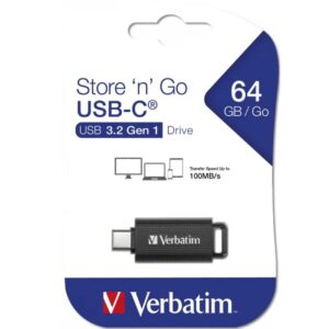 32841 USB-C memorija 3,2  64 GB VERBATIM 49458 Store'n'Go crni