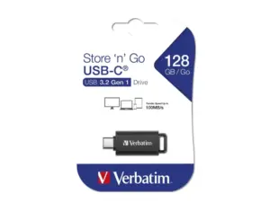 32842 USB-C memorija 3,2 128 GB VERBATIM 49459 Store'n'Go crni