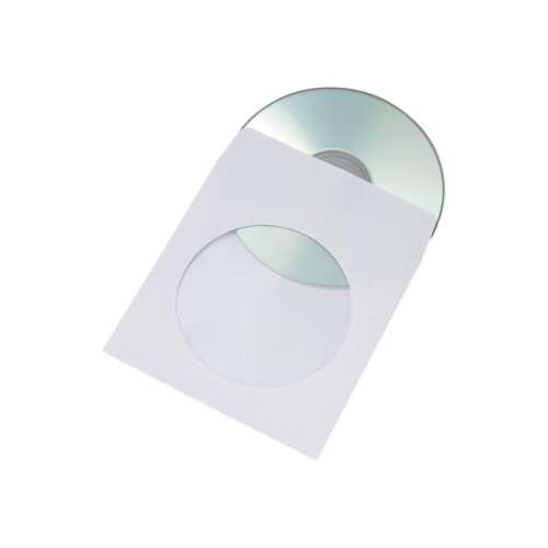 11930-2 Etui za CD/DVD - papirnati s prozorom I-OMEGA 100/1 bijeli