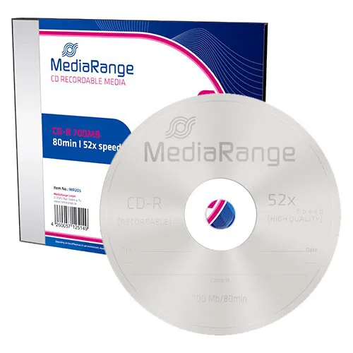 31466 CD-R MEDIARANGE 80/700MB 52x  slim box 1/1
