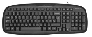 35091 Tipkovnica žična MS ALPHA C105, USB, crna