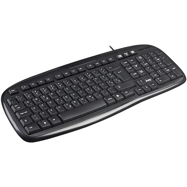 35091 Tipkovnica žična MS ALPHA C105, USB, crna