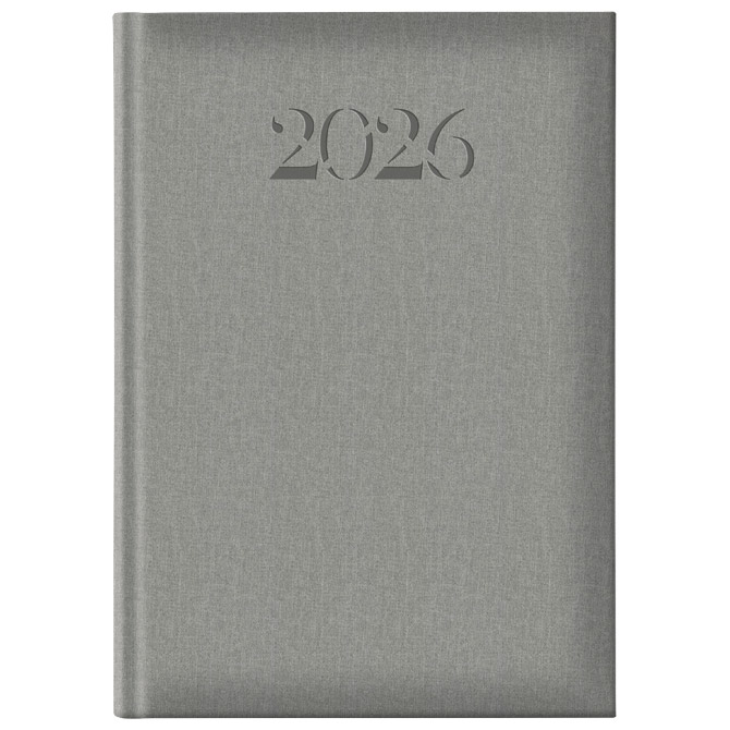 60379-5 Rokovnik B5 dnevni (dan-stranica) Biella D30 sivi