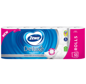 Toaletni papir - role 3-sl. 10/1  ZEWA deluxe bijeli