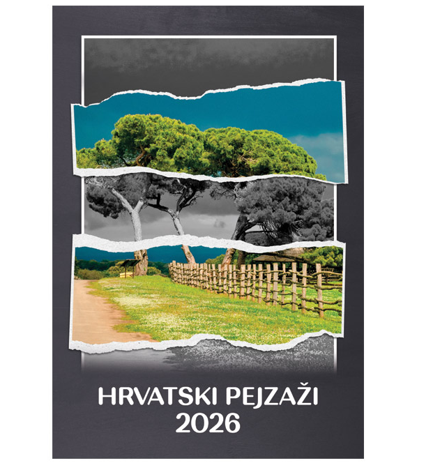 Kalendar zidni - HRVATSKI PEJZAŽI 2025, 13L spirala