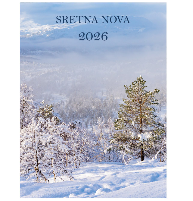 37879 Kalendar stolni - uložak standardne rupe - razmak od 7cm TJEDNI 2026