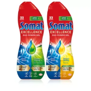 55133 Kuhinja-sredstvo za strojno pranje suđa SOMAT duo gel 680ml