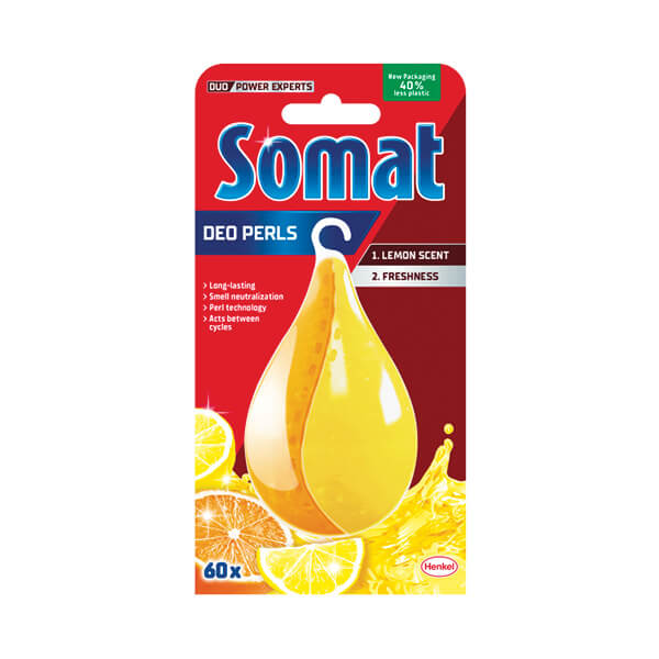 55561 Kuhinja-osvježivač za perilicu suđa SOMAT deo perls lemon 17g