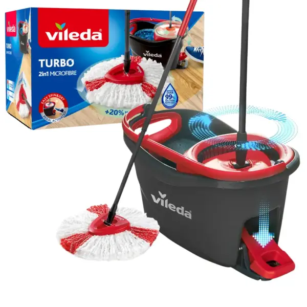 55074-11 Ured-perač poda VILEDA Turbo Mop komplet (perač+kanta)
