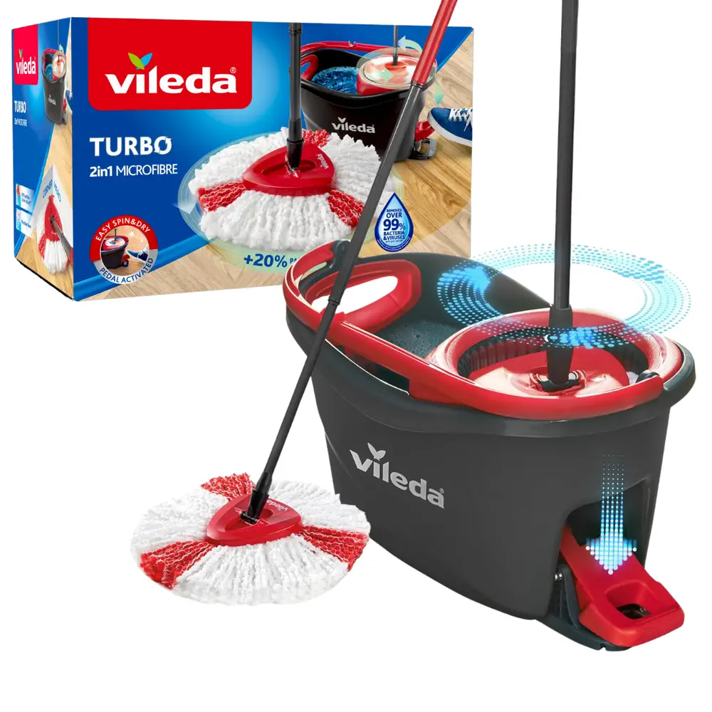 55074-11 Ured-perač poda VILEDA Turbo Mop komplet (perač+kanta)