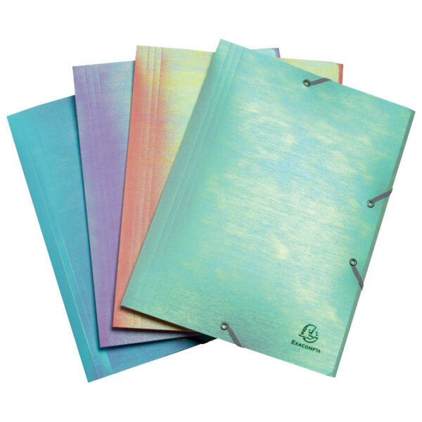 25143-23 Fascikl plastificirani klapna s gumicom Candy Tidy Exacompta 55130E holografik