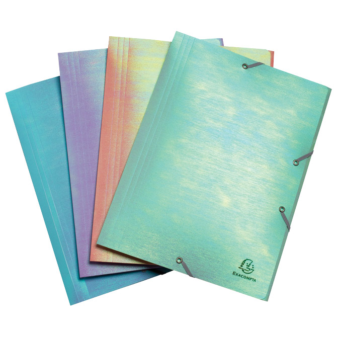 25143-23 Fascikl plastificirani klapna s gumicom Candy Tidy Exacompta 55130E holografik