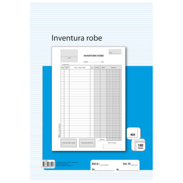 Obrazac INVENTURA ROBE IR-90/NCR