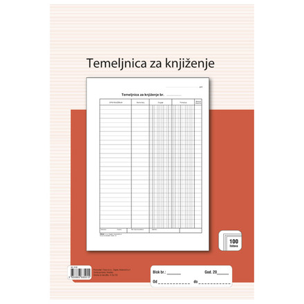 Obrazac TEMELJNICA A4 A-3A