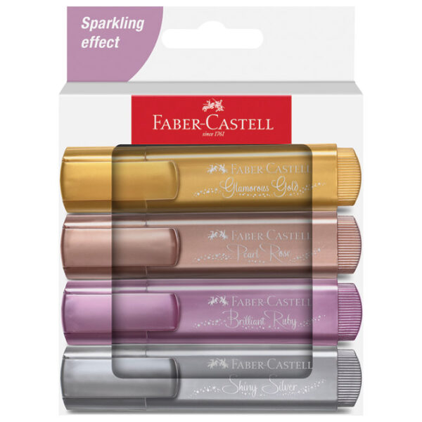 11408-1 Signir  1-5 mm 46 Metallic kart.kutija Faber Castell 254674 4boje blister
